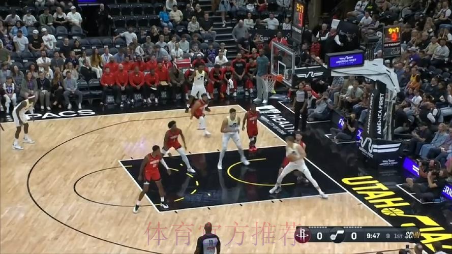 无视防守！阿门冲击篮下折叠暴扣得手